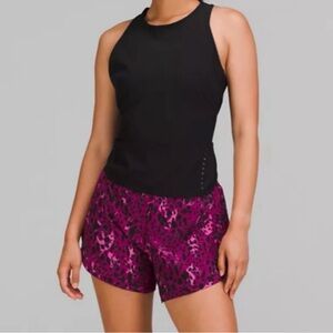 lululemon athletica Magenta/Pink Leopard Women's Athletic Track Shorts